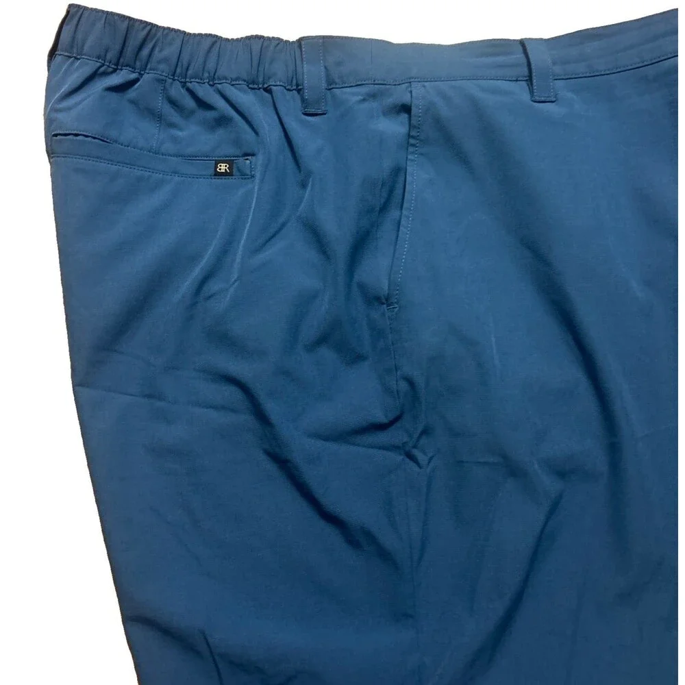Banana Republic Mens 40 Chino Blue Cotton Blend Stretch Golf Performance Shorts